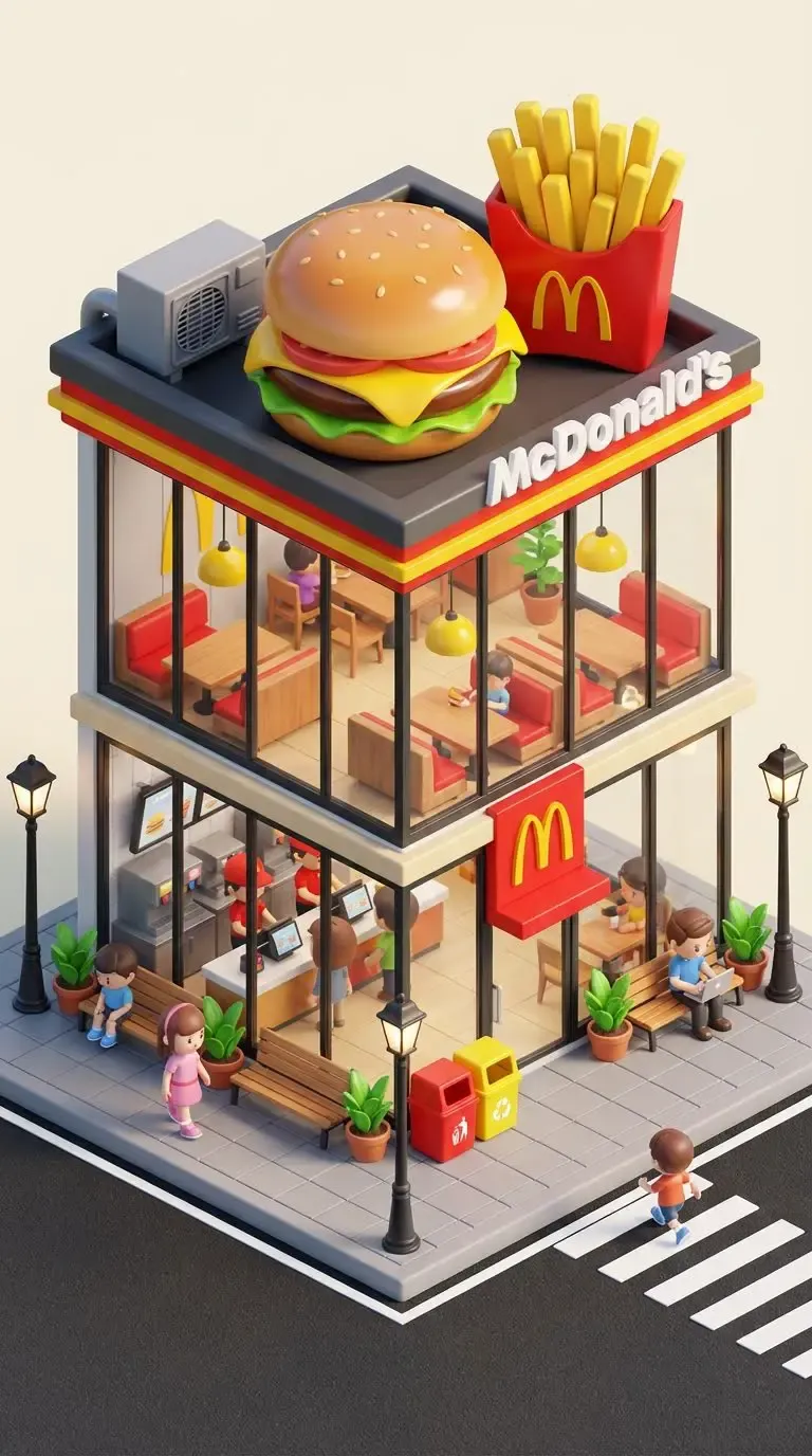 Isometric Miniature McDonald's