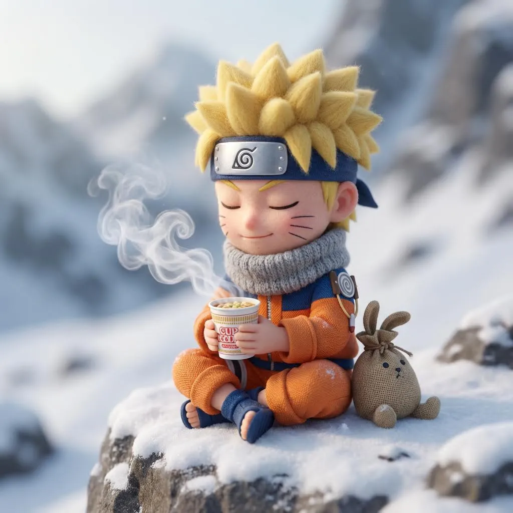 Knitted Shinobi Winter Ramen Break