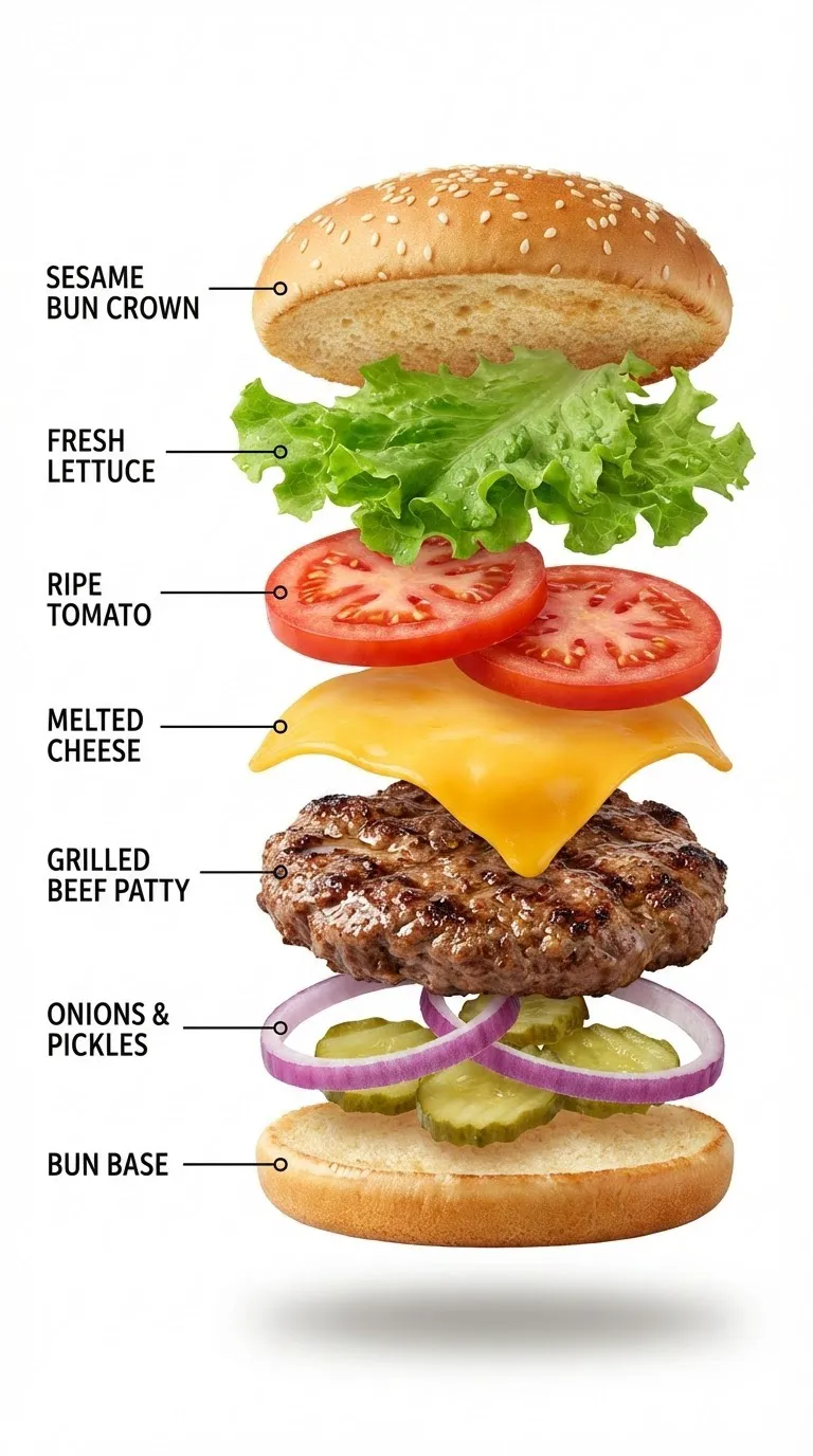 Patlatılmış Hamburger Anatomisi