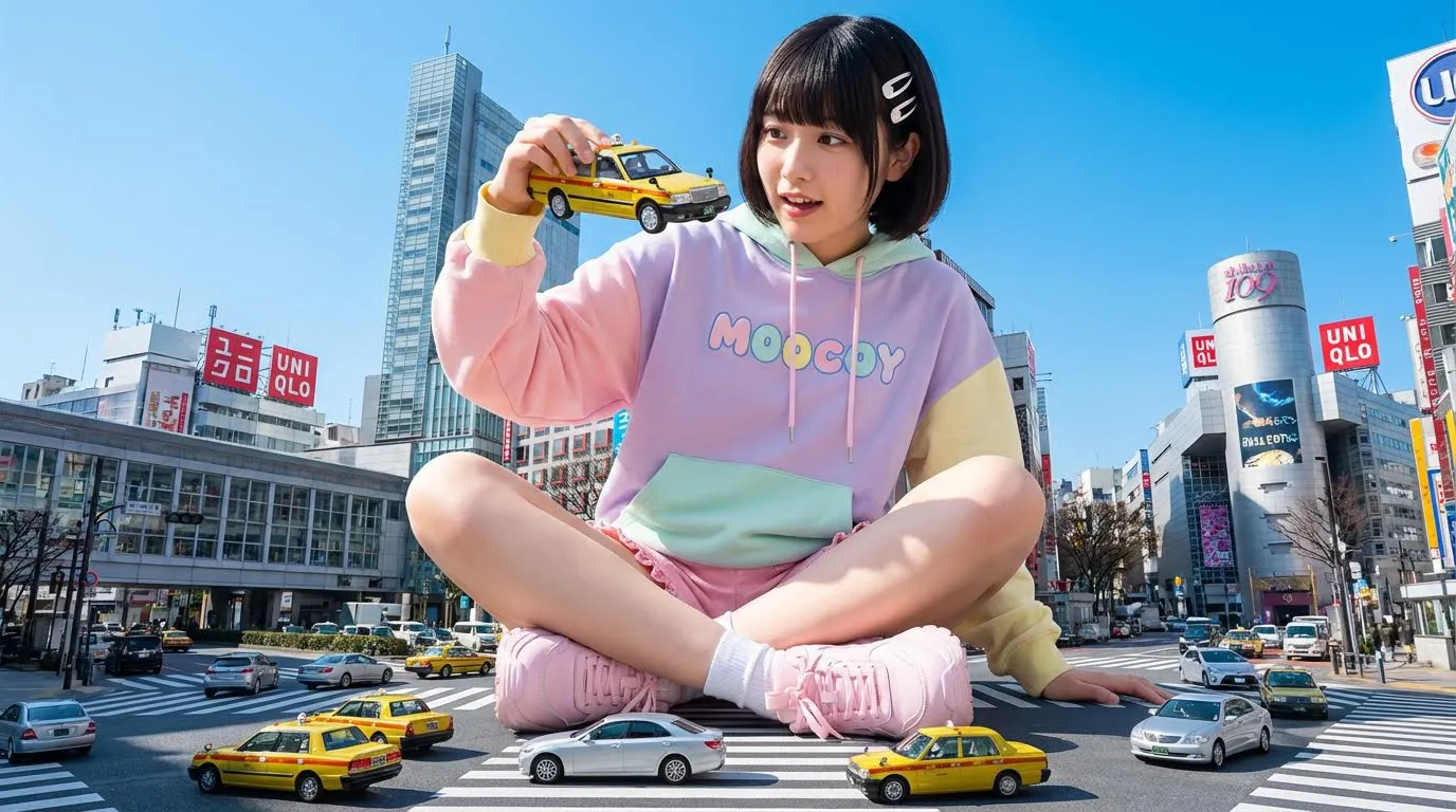 Shibuya Kavşağının Dev Kızı